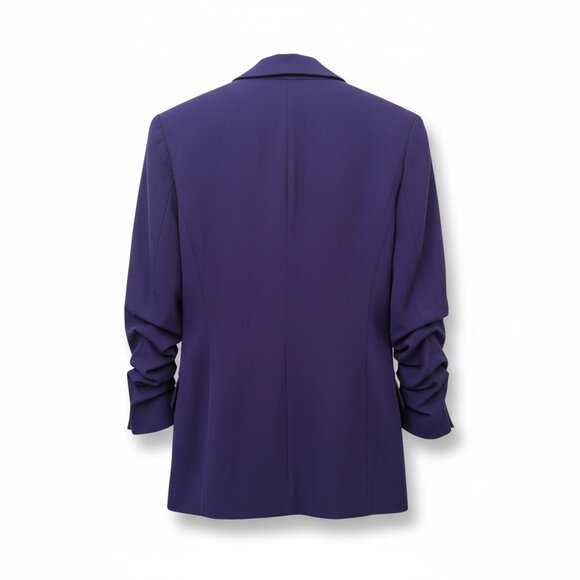 NWOT Michael Kors Purple Ruched Sleeve Blazer – Size 4 – MSRP $198 - Picture 2 of 2
